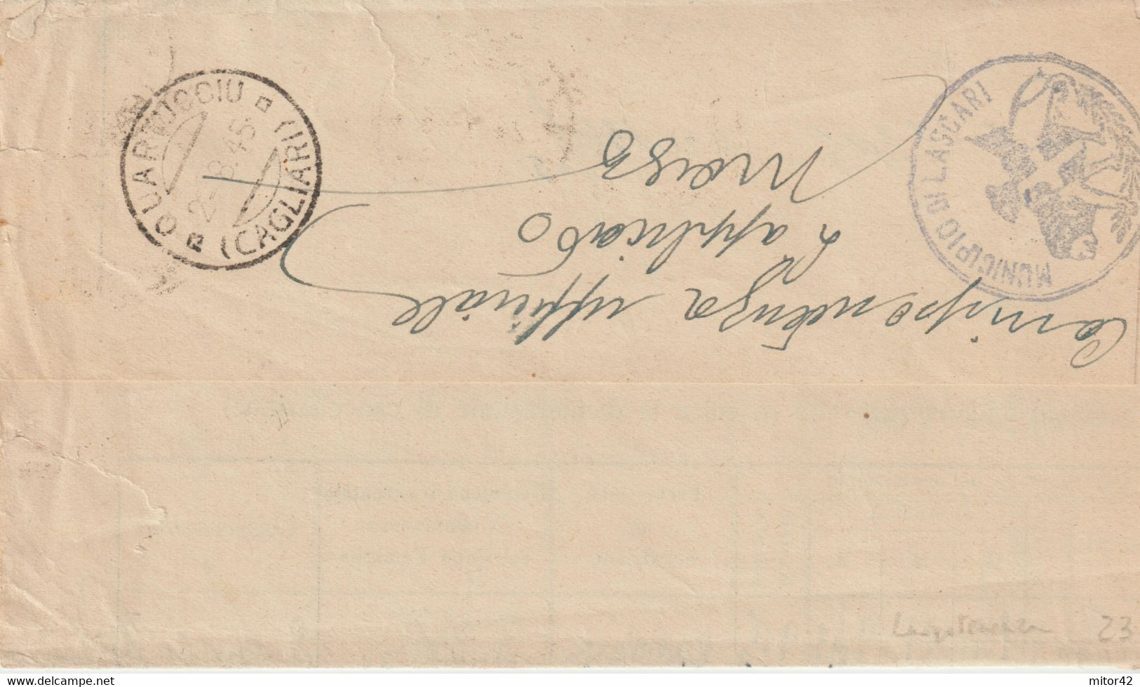 23-Luogotenenza-storia Postale-Coppia 50c.Lupa Di Bari Inconsueta Dalla Sicilia:Lascari-Palermo 24-7-45 X Sardegna - Marcofilía