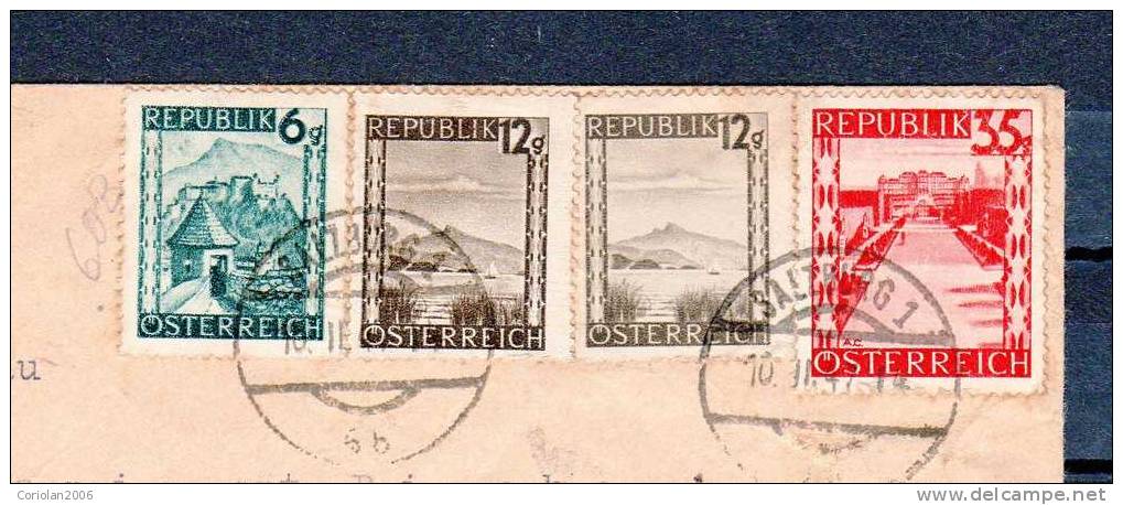 Austria / Cover To Romania 1947 - Briefe U. Dokumente