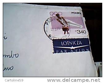 POLONIA POLSKA VIA AEREA AIR MAIL  AVION  Sport Olimpiadi 1968    VB1968 CH1018 - Cartas & Documentos