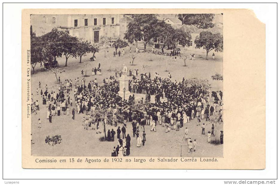 ANGOLA (PORTUGAL)  -  LUANDA - LOANDA - COMISSIO EM 15 DE AGOSTO DE 1932 NO LARGO SALVADOR CORRÊA - DEF CANTO - Angola