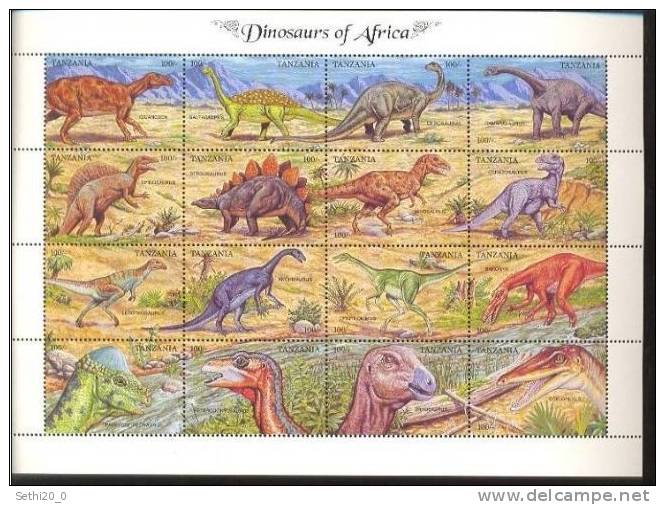 Tanzanie Prehistory/Prehistoire Dinosaurs - Vor- Und Frühgeschichte