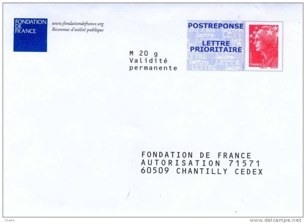 Fondation De France. (Voir Commentaire) - PAP: Antwort/Beaujard