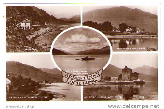 ARDENTINNY Loch Long - Multi-View PC - REAL PHOTO PCd - Ross & Cromarty - SCOTLAND - Ross & Cromarty