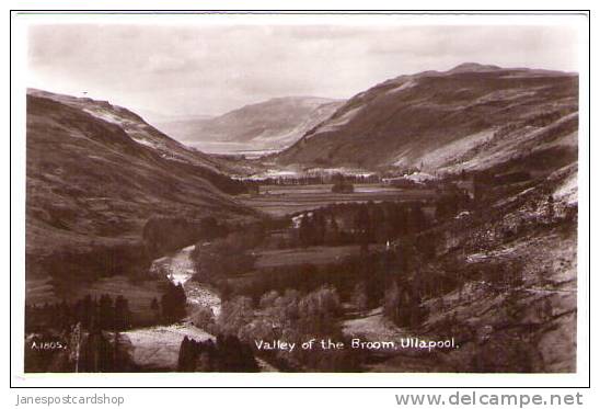 VALLEY Of The BROOM - Ullapool - REAL PHOTO PCd - Ross & Cromarty - SCOTLAND - Ross & Cromarty