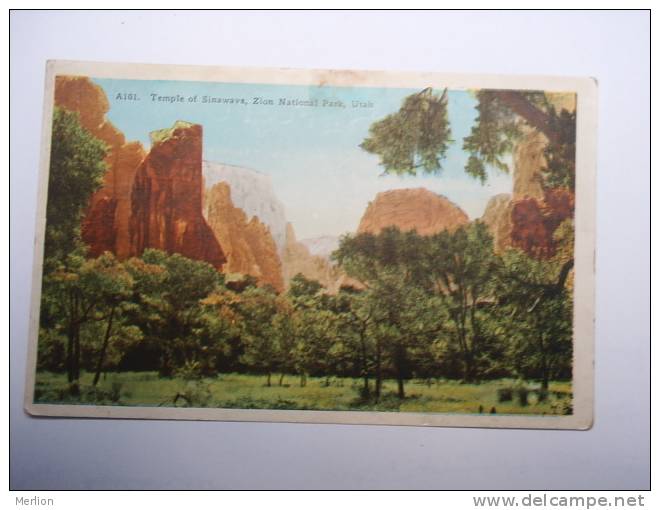 US -Utah - Temple Of Sinawava - Zion National Park   -   Ca  1910's - VF -  D64868 - Autres & Non Classés