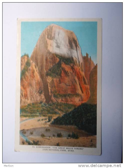 US -Utah - El Gobernador -Zion Nationa Park -Utah  -   Ca  1910's - VF -  D64882 - Andere & Zonder Classificatie