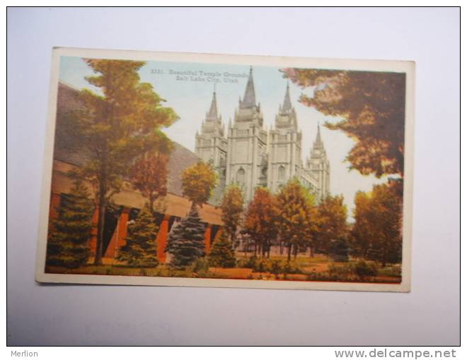 US -Utah -Beautiful Temple Grounds -Salt Lake City   -Utah  -   Ca  1910's - VF -  D64887 - Other & Unclassified