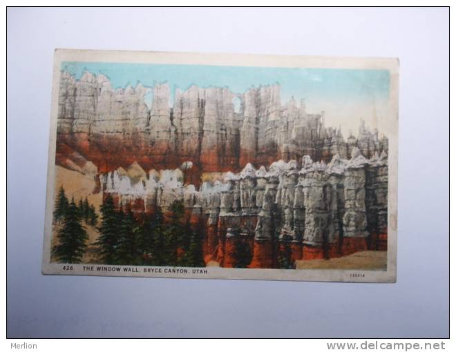 US -Utah -The Window Wall -Bryce Canyon -  Utah  -   Ca  1910's - VF -  D64892 - Autres & Non Classés