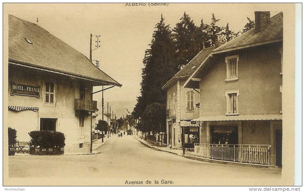 ALBENS  (73 ) Avenue De La Gare, Jamais Voyagée - Albens