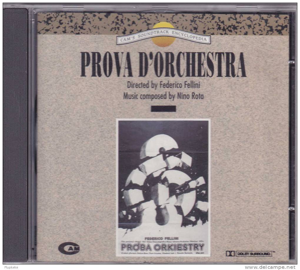Cd Prova D´Orchestra Nino Rota Cd Soundtrack CAM CSE 013 Bande Originale - Musique De Films