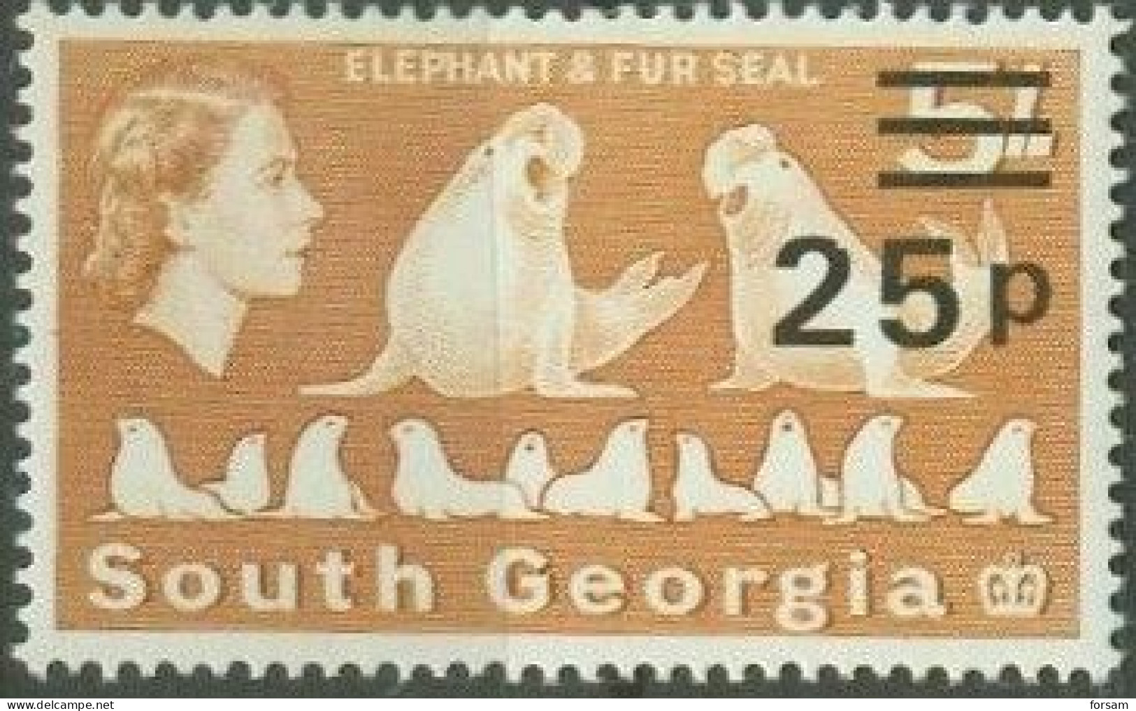 SOUTH GEORGIA..1971..Michel # 37...MNH...MiCV - 18 Euro. - Georgias Del Sur (Islas)