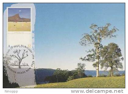 Australia-1994 Australia Day,$ 2.00 White Cockatoos With Flame Trees  Maximum Card - Maximum Cards