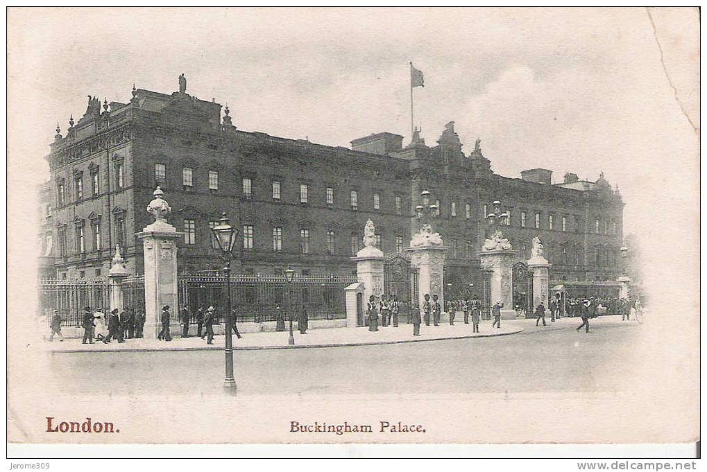 ROYAUME-UNI - ANGLETERRE - LONDON - CPA - Buckingham Palace - The Town Residence Of King - LONDRES - Buckingham Palace