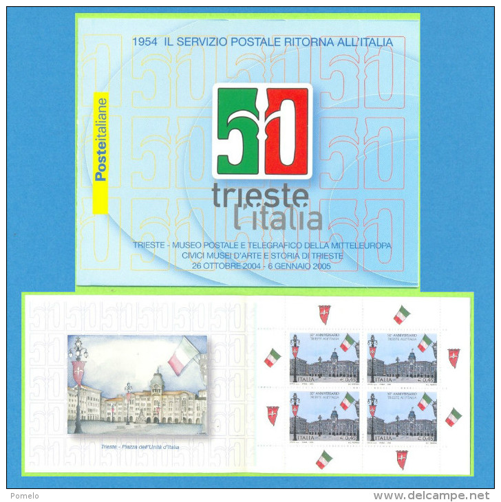 ITALIA -   50° Anniversario Servizi Postali A Trieste - Postzegelboekjes
