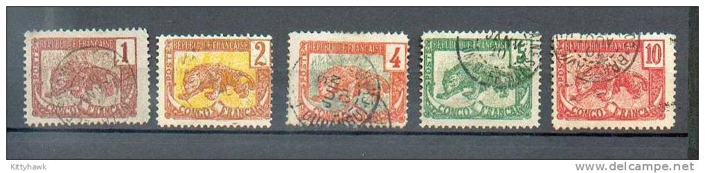 Congo 82 - YT 27 à 34 - 37 Obli - Used Stamps