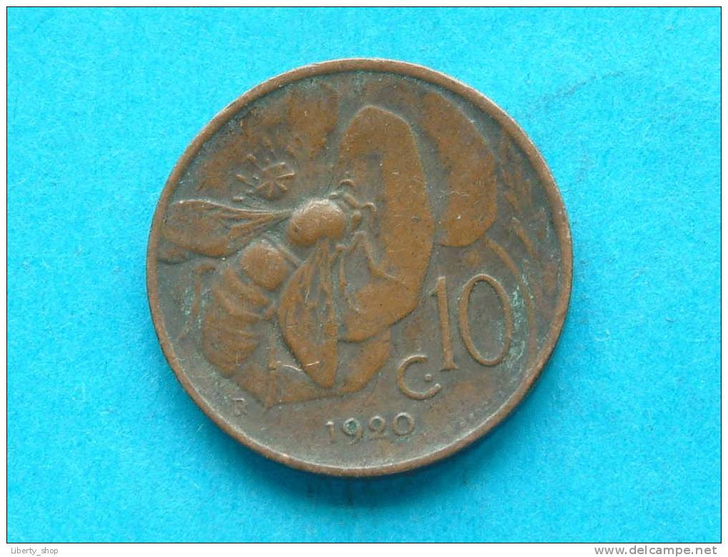 1920 - 10 Centesimi / KM 60 (?) - ( For Grade, Please See Photo ) ! - 1900-1946 : Victor Emmanuel III & Umberto II