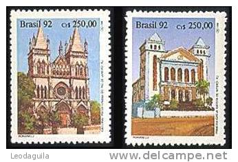 BRAZIL #2347-8     CHURCH  2v  - 1992   -  MINT - Nuevos