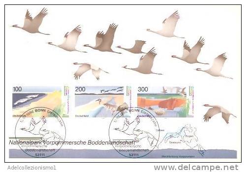 34502)foglio Con 100£+200£+300£ La Natura E Gli Animali + Annullo - 1st Day – FDC (sheets)