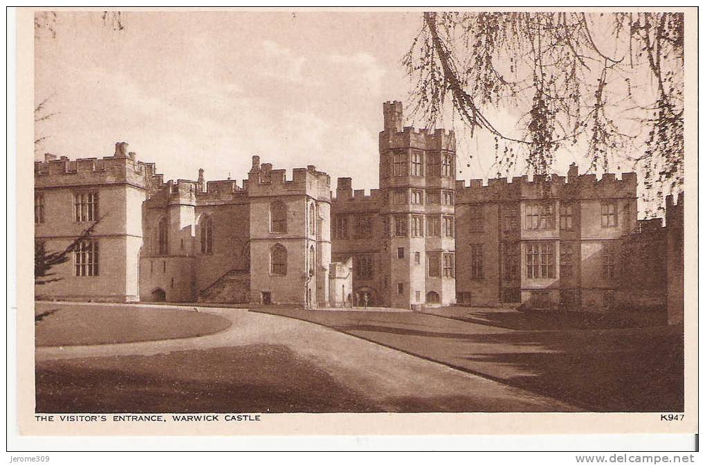 ROYAUME-UNI - ANGLETERRE - WARWICK - CPA - N°947 - The Visitor's Entrance, Warwick Castle - Warwick