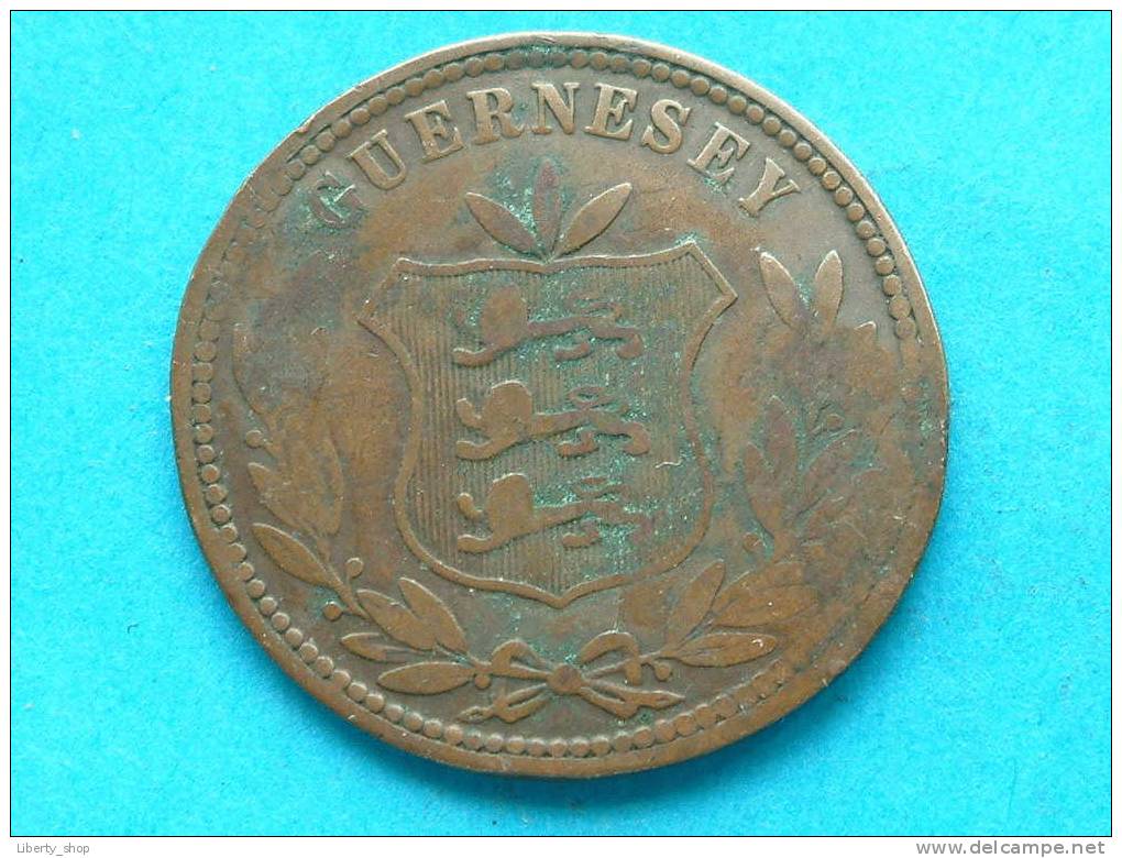 1868 - 8 DOUBLES / KM 7 / Poor ( For Grade, Please See Photo ) ! - Guernesey