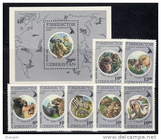 UZBEKISTAN  1995 FAUNA  MNH - Uzbekistan