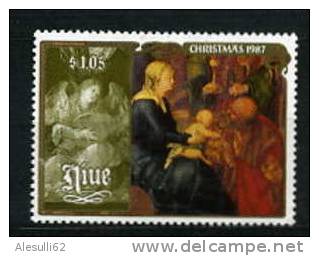 NIUE    Natale Noel  Christmas Peintures Picture Quadri -  1987 -  N. 527/US - Niue