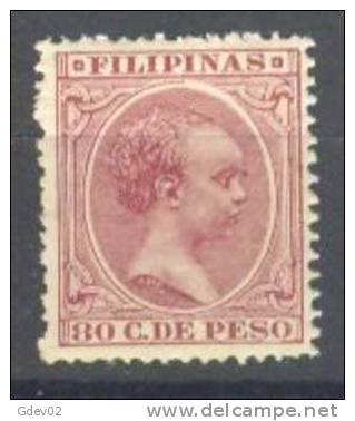 FLPN130-L3603TEUESCOLSC.Philipines Alfonso  Xlll.FILIPINAS ESPAÑOL.1896/7.(Ed  130**) Sin Charnela.MUY BONITO - Other & Unclassified