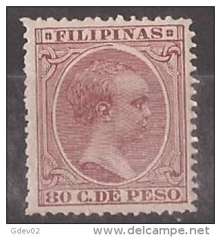 FLPN130-L3602.Philipi Nes  .Alfonso  Xlll.FILIPINAS ESPAÑOL.1896/7.(Ed  130**) Sin Charnela.MAGNIFICO - Filipinas