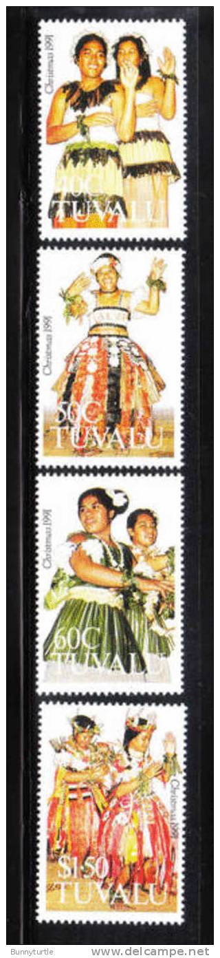 Tuvalu 1991 Various Traditional Dance Costumes MNH - Tuvalu