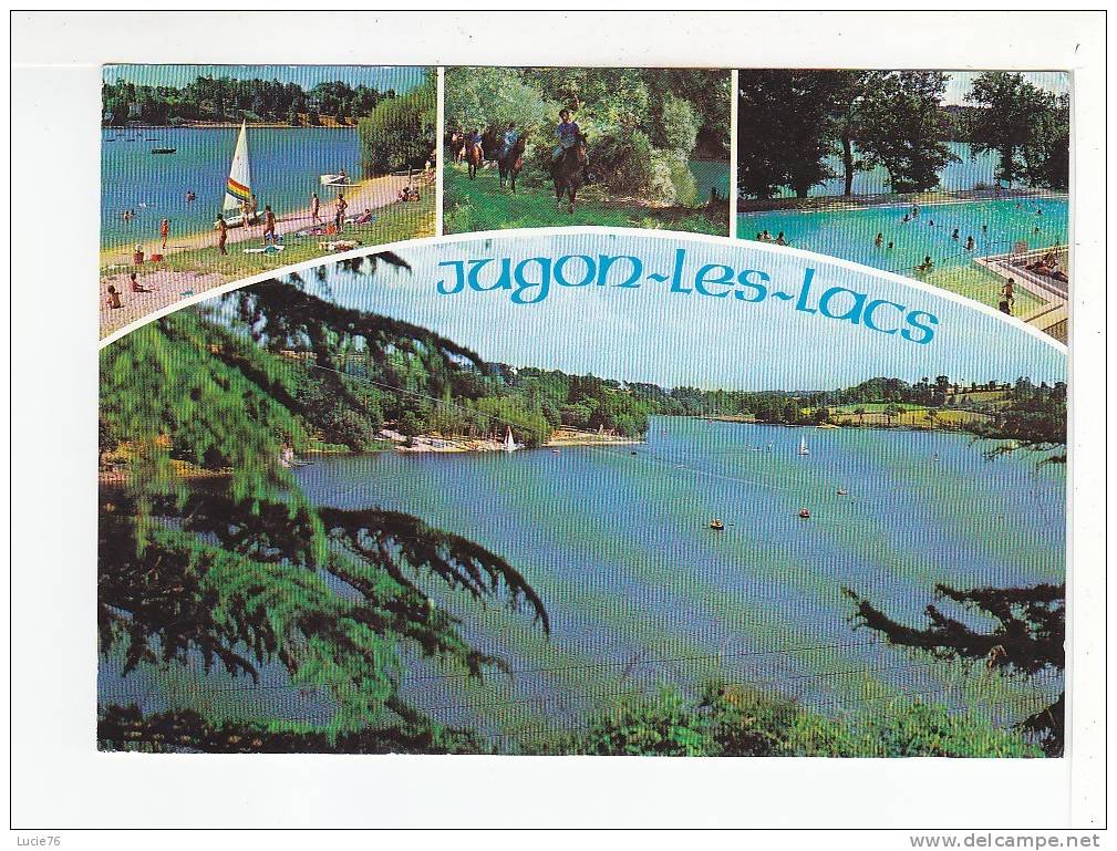 JUGON LES LACS - La Plage, Le Centre Equestre, La Piscine Et Le Lac - Jugon-les-Lacs