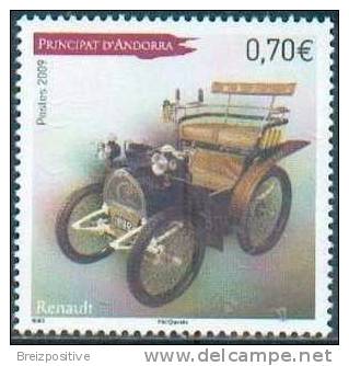 Andorre Français / French Andorra 2009 - Voiture Renault / Renault Car - MNH - Voitures