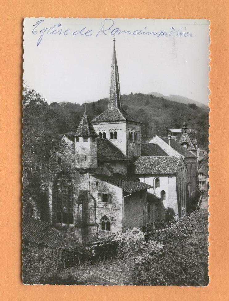 H1064 Eglise Romainmôtier, Vue Du Nord-Est. Cachet Pompaples 1967.Perrochet Grand Format - Pompaples