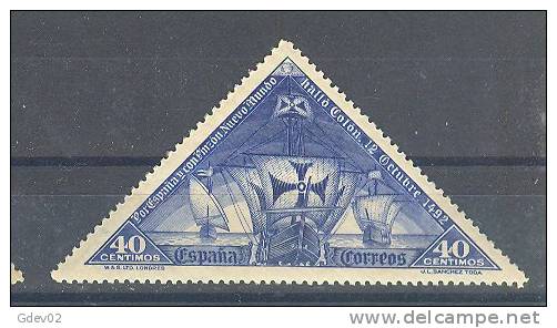 ES541-LA384TTOM.España.Sp Ain.Espagne.DESCUBRIMIENT O   DE AMERICA.1930. (Ed 541*) Con Charnela.MAGNIFICO - Other (Sea)