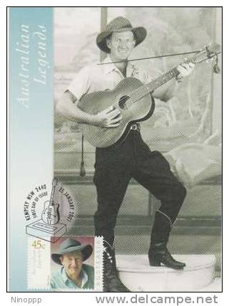 Australia-2001 Australian Legends Slim Dusty Today  Maximum Card - Summer 2000: Sydney - Paralympic