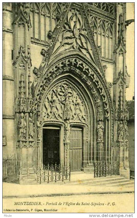 80 MONDIDIER Portail Eglise St Pierre - Montdidier