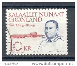 Greenland 1990 Mi. 209  10 Kr Persönlichkeiten Frederik Lynge Politiker Politician - Used Stamps