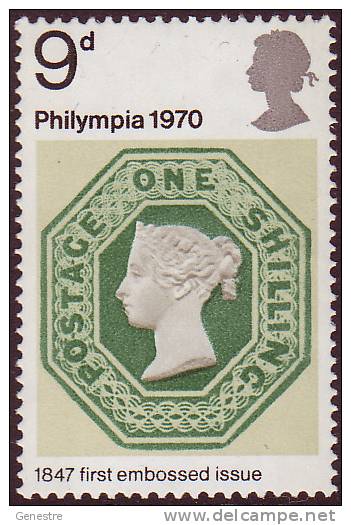 Grande-Bretagne - Y&T  600 (SG  836) ** (MNH) - Philympia 1970 - Neufs