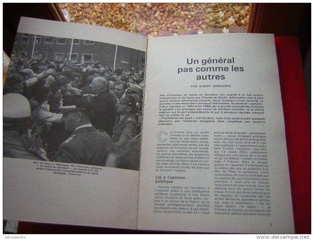 LIVRE COUVERTURES SOUPLES-ALBUM SOUVENIR CHARLES DE GAULLLE 1890-1970-HISTOIRE POUR TOUS -1980 - Histoire