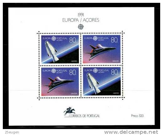 ACORES 1991 EUROPA CEPT   MS MNH - 1991