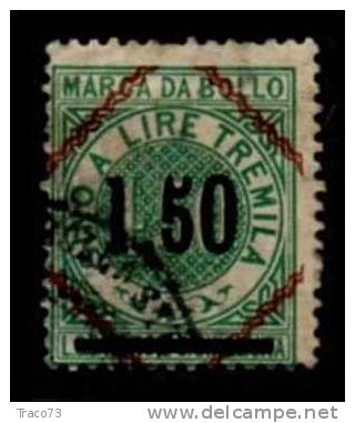 1871 - MARCHE DA BOLLO PER CAMBIALI - EFFETTI DI COMMERCIO - SOVRAS. L. 1,50 - Losanghe - Fiscaux