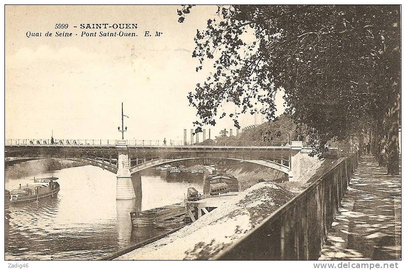 5999 - SAINT-OUEN - QUAI DE SEINE - PONT SAINT-OUEN - Saint Ouen