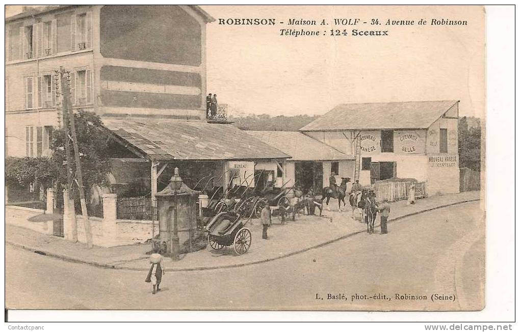 ROBINSON   - Maison  A. Wolf , 34 Ave De Robinson - Le Plessis Robinson
