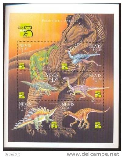 Nevis Prehistory/Prehistoire Dinosaurs - Préhistoire