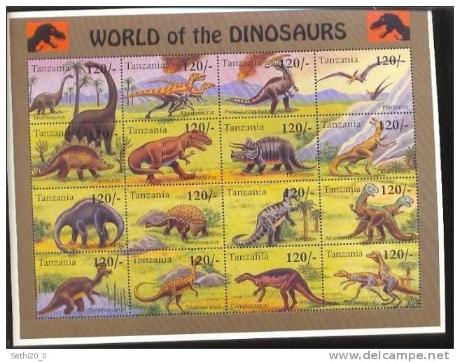 Tanzanie Prehistory/Prehistoire Dinosaurs - Vor- Und Frühgeschichte