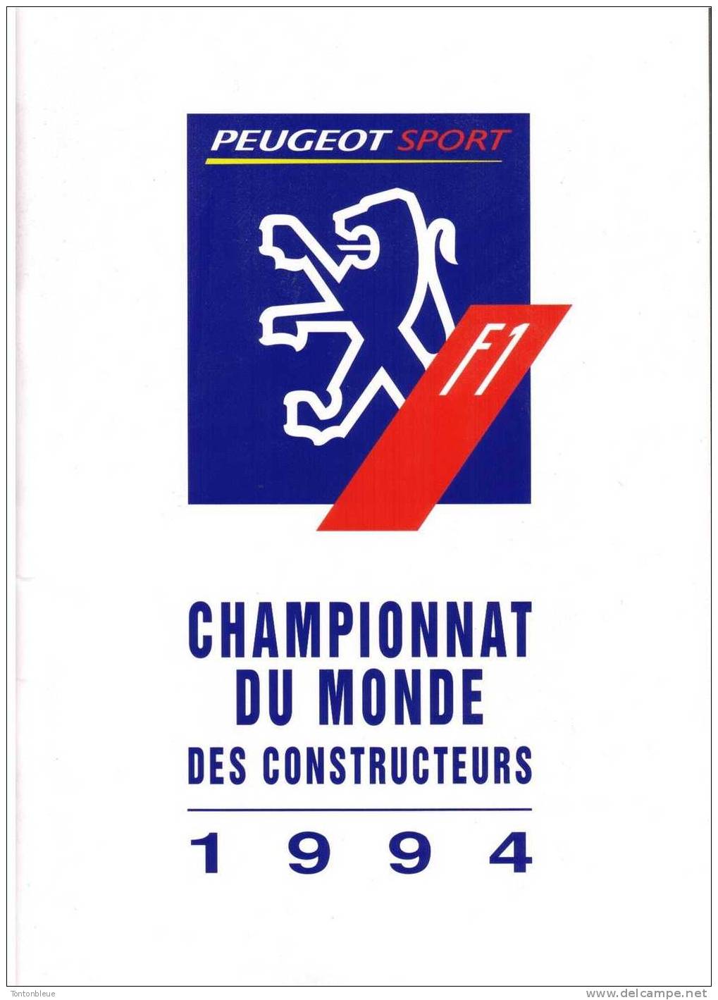 Peugeot Sport F1 - 1994 - Championnat Du Monde Des Constructeurs - Voir Sommaire Sur Photos Suivantes - Auto