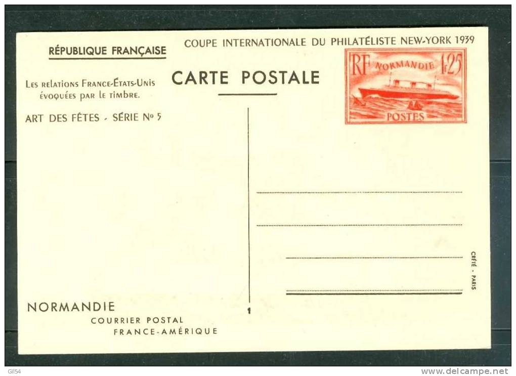 Carte Postale Entier Yvert N°299-cp1 Neuf  - AA7610 - Standard Postcards & Stamped On Demand (before 1995)