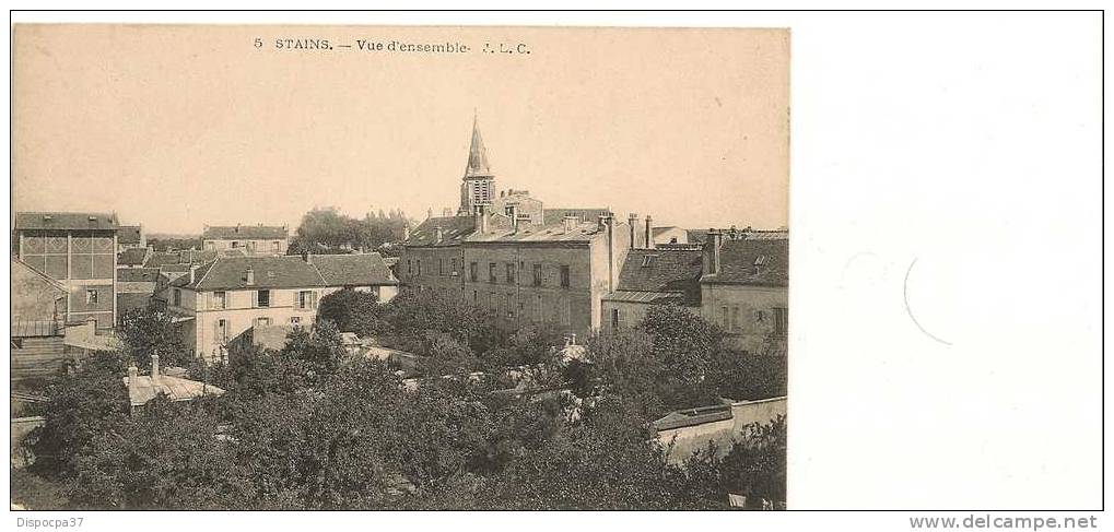 93- SEINE SAINT DENIS-CPA- STAINS" Vue D´ensemble "TTBE, Rare - Stains