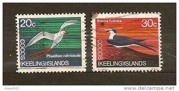 COCOS  KEELING    English Settlement  Colonie Inglesi  Uccelli Birds Oiseaux -  1969 -  N. 16-17/US - Islas Cocos (Keeling)