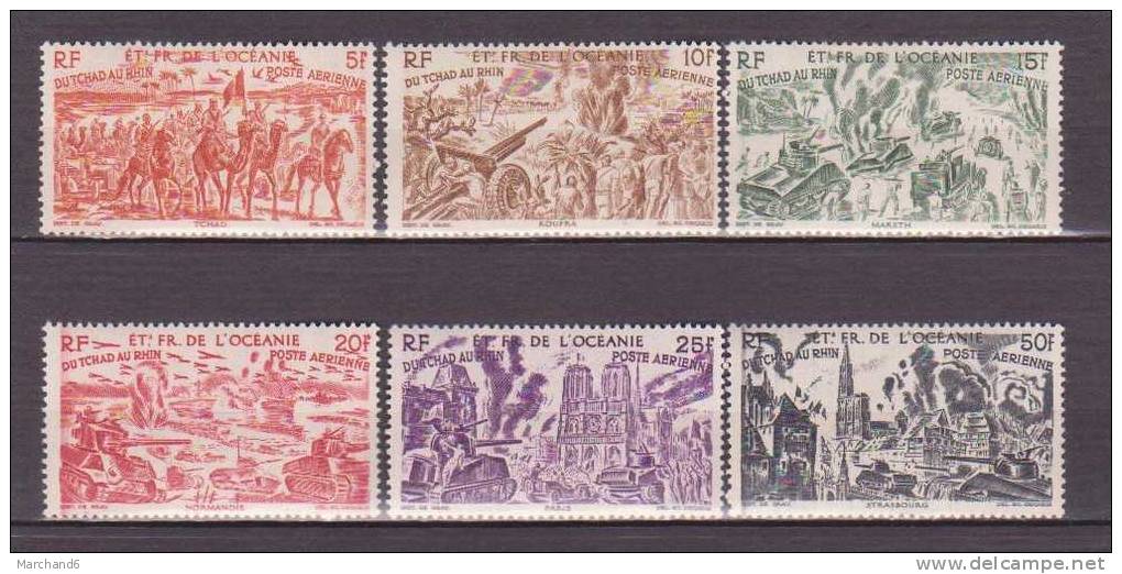 Océanie Du Tchad Au Rhin N°20/25 *neuf Et Charniere - Unused Stamps