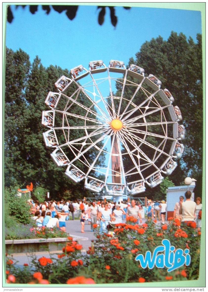 Belgium 1988 Illustrated Postcard, Walibi Attraction Park, Sent To Belgium - Stamp Day - Covers & Documents